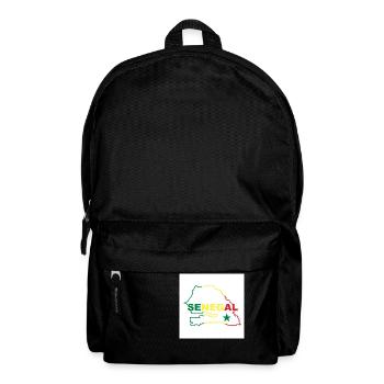Map of Senegal - Backpack - black - Front