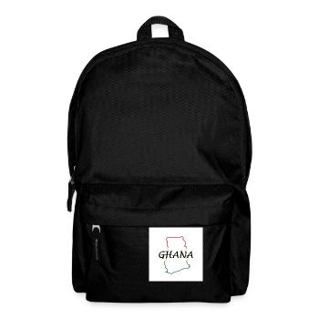 Map of Ghana - Backpack - black - Front
