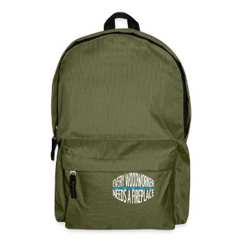 everything is ok wisdom cottondrawstringbag fun - Backpack - olive green - Front