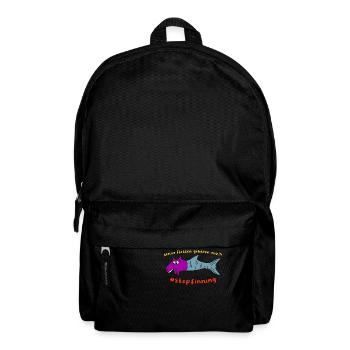 Meine Flossen gehören mir! Stop finning !!! - Rucksack - Schwarz - Vorne