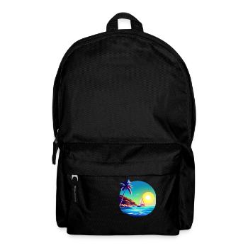 Segelschiff Segeln Segelsport Segler Segelboot - Rucksack - Schwarz - Vorne