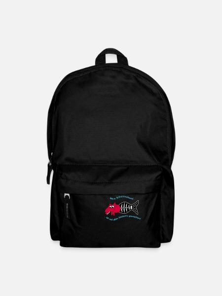 Meerschweinehund mit allen Wassern gewaschen - Rucksack - Schwarz