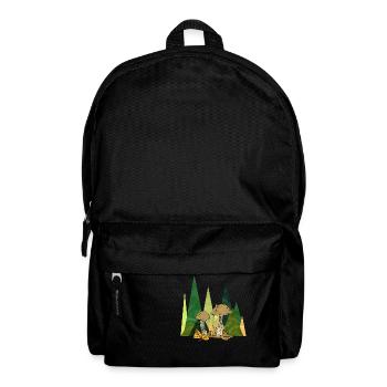 Pilze - Rucksack - Schwarz - Vorne