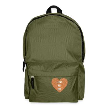 Beste Freunde für Immer - Rucksack - Olivgrün - Vorne
