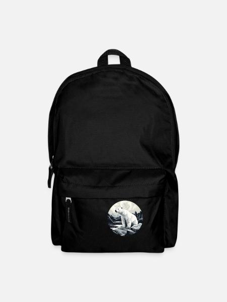 Eisbär - Rucksack - Schwarz