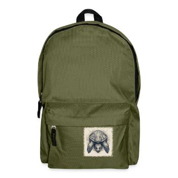 blague geek idée cadeau citation humour - Sac à dos - vert olive - Devant