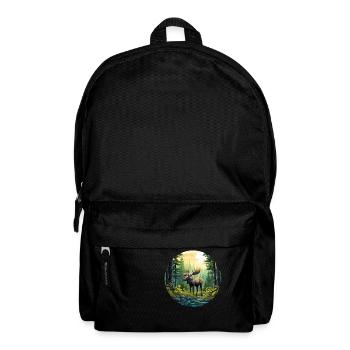 Moose in the Forest - Backpack - black - Front