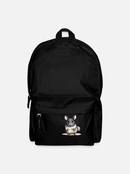 Mikai das Chinchilla - Rucksack - Schwarz