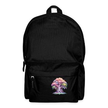 Fairy Tree, Baum aus dem Märchenland, Phantasie - Rucksack - Schwarz - Vorne
