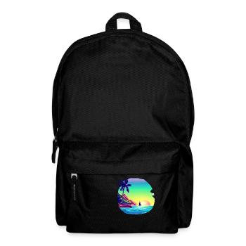 Summer Holiday Sun Palm Beach Palm Island - Backpack - black - Front