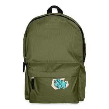 hugadino Triceratops, dino, mignon dinosaure - Sac à dos - vert olive - Devant