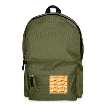 Désert Sans Couture Motif Sable Dunes du Sahara Arabe - Sac à dos - vert olive - Devant