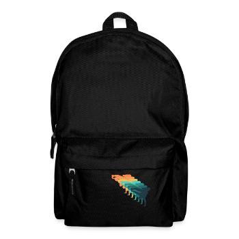 Retro-Breakdance - Rucksack - Schwarz - Vorne