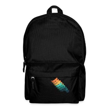 Retro rugby - Backpack - black - Front