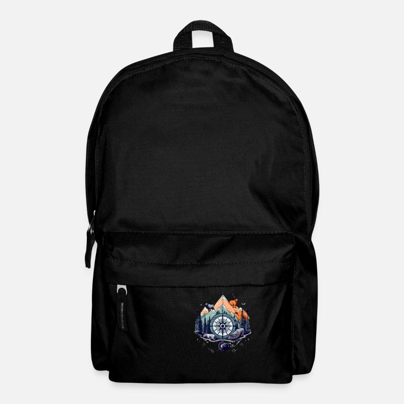 Boussole et nature - Sac à dos - noir