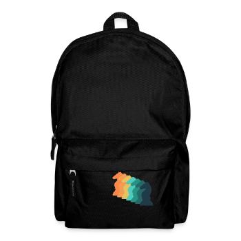 Vintage Game Chess - Backpack - black - Front