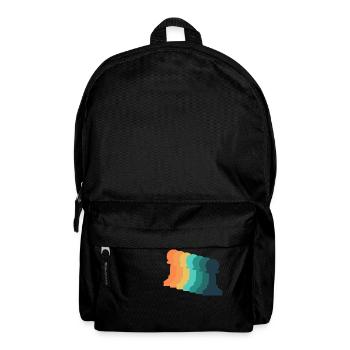 Vintage Game Chess - Backpack - black - Front