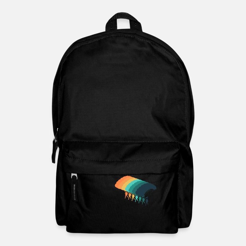 Vintage-Fallschirm - Rucksack - Schwarz