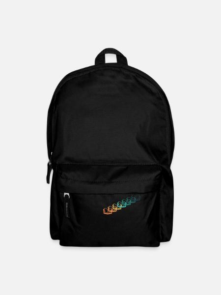 Vintage-Bücher - Rucksack - Schwarz