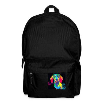 Teckel en smoking - Sac à dos - noir - Devant