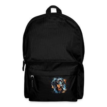 chien teckel - Sac à dos - noir - Devant