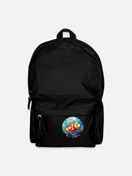 Poisson-clown - Sac à dos - noir