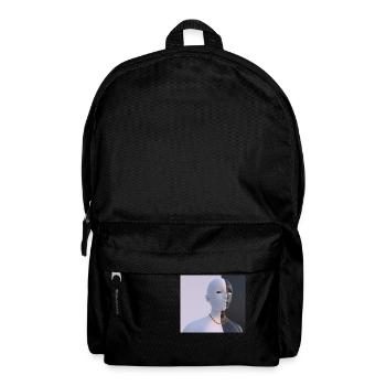 Zwei Gesichter - Rucksack - Schwarz - Vorne
