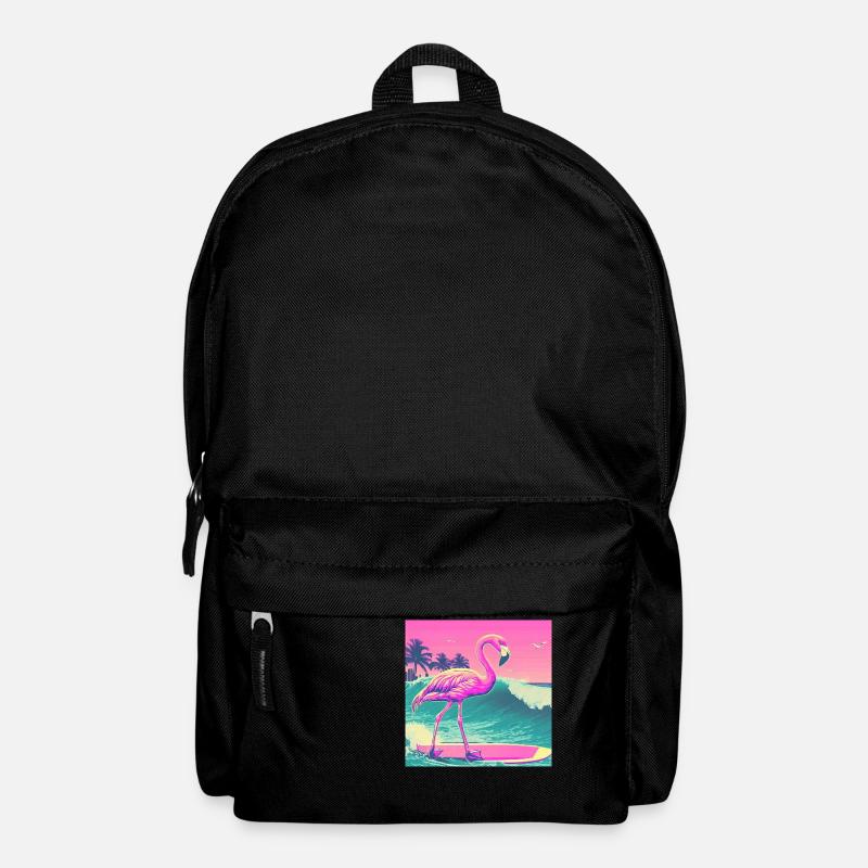 Surfing Flamingo Miami - Backpack - black