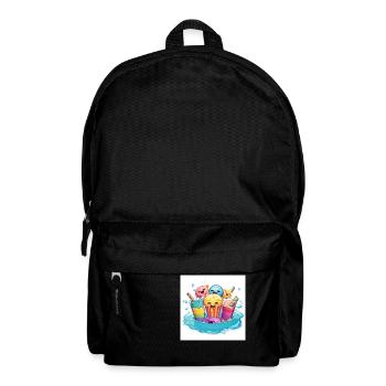 Inflatab Bliss A Cheerful Pool Party with Style - Rucksack - Schwarz - Vorne