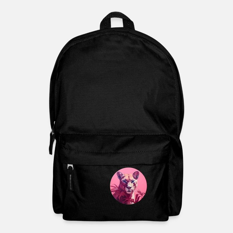 Panther in Pink - Backpack - black