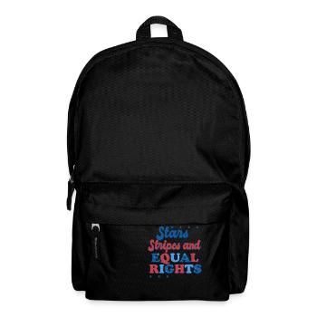 Rayures étoilées et égalité - Sac à dos - noir - Devant