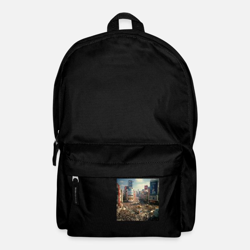 Tokio bei Tag - Rucksack - Schwarz