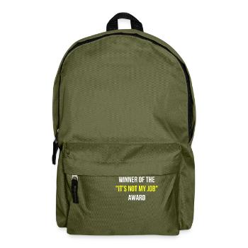 Ce n’est pas mon travail en anglais disant - Sac à dos - vert olive - Devant