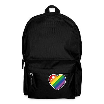 Heart (Pride Flag) - Backpack - black - Front
