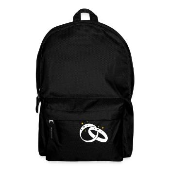 wedding rings for engagement2 - Backpack - black - Front