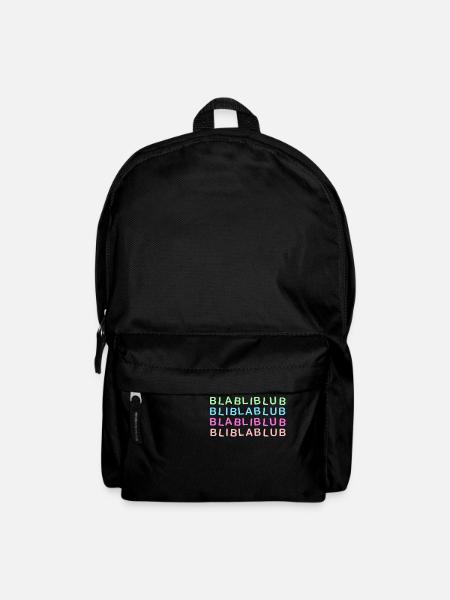 Bla Bli Blub - Rucksack - Schwarz