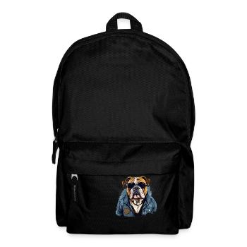 Urban Bulldog: Streetwise Bulldog Vibes - Backpack - black - Front