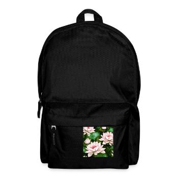 Wasserlilien Seerosen - Rucksack - Schwarz - Vorne