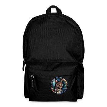 Donskoy Katzenrasse Aquarellglas - Rucksack - Schwarz - Vorne
