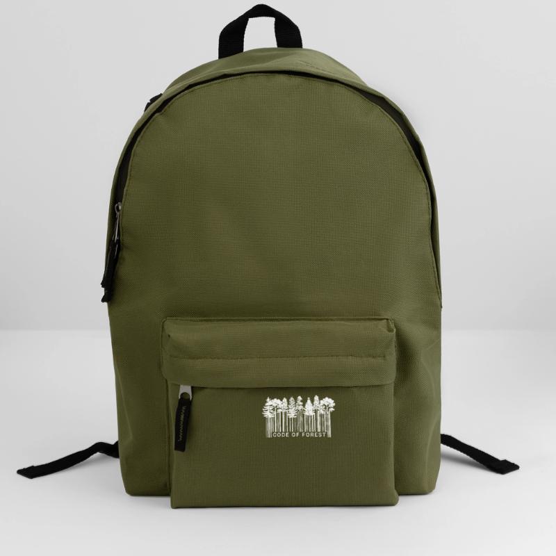 Code à barres Forest Nature Forest Code Trees 2 Sac à dos