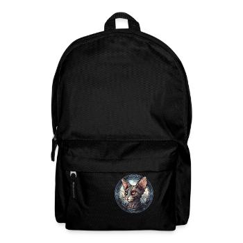 Lykoi Katzenrasse Aquarellglas - Rucksack - Schwarz - Vorne