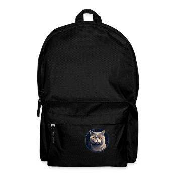 British Shorthair Cat - Backpack - black - Front