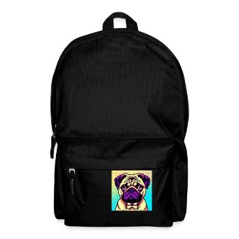 Pug Pop Art - Backpack - black - Front