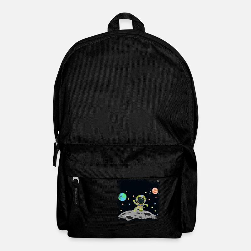 Blau-Grün-Grunge-Astronaut - Rucksack - Schwarz