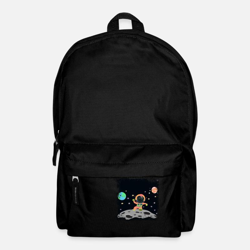 Astronaut orange orange grunge - Rucksack - Schwarz