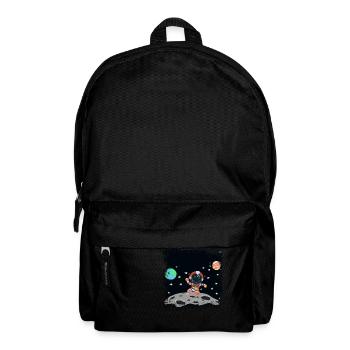 Astronaut red white grunge - Backpack - black - Front