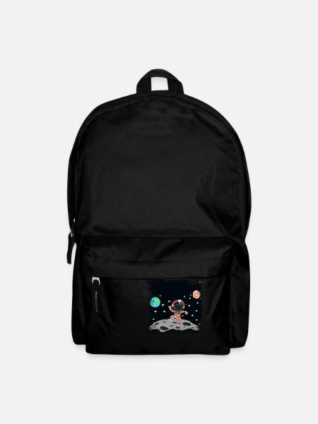 Astronaut red white grunge - Backpack - black