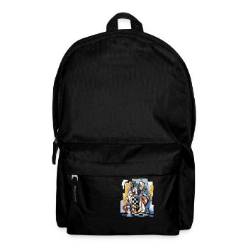 Composition échiquéenne n°3 - Sac à dos - noir - Devant