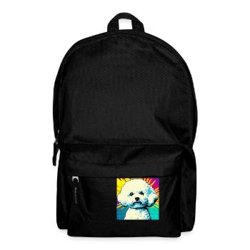 Bichon Frisé Pop art - Sac à dos - noir - Devant