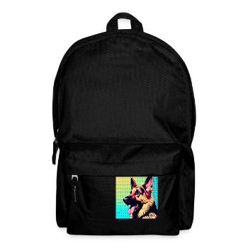 German Shepherd Pop Art - Backpack - black - Front
